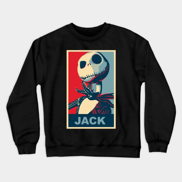 Jack Skellington propaganda Crewneck Sweatshirt by Visionarts